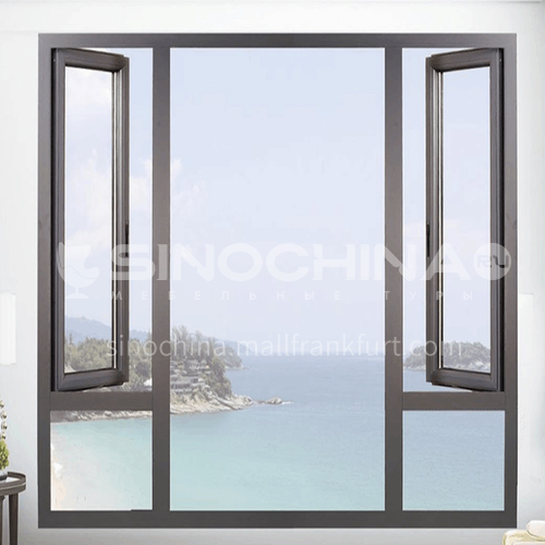 100 series 1.2-2.0mm aluminium casement window/aluminum window with mesh aluminum casement windows for nigeria